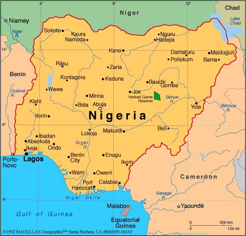 Map of Nigeria