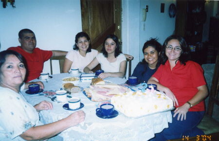 2 semanas después de haber llegado de la misión, estoy con mis padres y amigos Rodolfo su esposa Ana y la hna. de Ana Silvia, etc
Karla Marcela Riquelme Cuello
28 Sep 2004