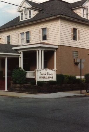 The Duca apartment in Johnstown Pennsylvania.  It was a funeral home, complete with embalming table in the basement.  No embalming took place at this site, but funerals did.  Two sets of Elders lived on the top floor (as of 1993)
Craig R Ruefenacht
25 Oct 2006