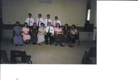 L-R: Sis. Amolong, Sis. Mejia, Sis. Dumlao, Sis. and Pres. Mascardo, Sis. Labrador, Sis. Esposo, Sis. Melanio, Elder Abanggan, Elder Navarro, Elder DeGuzman, Elder Destacamento
Rutchel Minerva Puckett
12 Jun 2005