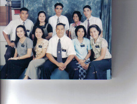 L-R: Sis. Jayona, Sis. Duyanen, Sis. Gonzaga, Sis. Melanio, Elder Hunt, Elder Sita, Elder Delmo, Sis. Labrador, Sis. Ocfemia, Elder Algara
Rutchel Minerva Puckett
12 Jun 2005