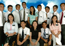 Elder Pomarejos & Elder Vital (ZLs) 
(Top from L-R) E. Noay, E. Rifareal, E.Enarle, E.Vital, S. Pieza, E. Cajardo, E.Lozano, E. Eribal, E. Sabay (Below) S. Angel, E. Pomarejos, S. Parohinog, E. Soberano, S. De Sesto
Rochelle Bayon-on Parohinog
08 Aug 2007