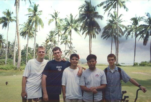 E. Glass, Crapo, me, Nanol, and a new elder (forgot his name). This was shot somewhere in May 99 @ Imeldas Golf Course in Tolosa. We loved having our P-days and activities at Tolosa. We played golf for a while, for a differrent activities and invite some of the youths play with us. One of the game that I wont forget is Frisbee. For like a 5 P-days we always played it at Olot golf course with the youth. *
Genesis San Juan Magat
02 May 2003