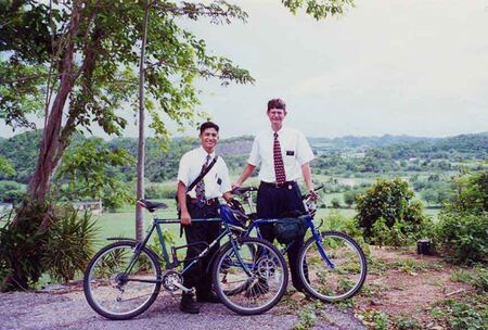 Elder Escobar and Elder Thorum after a discussion in Quebradillas.
Matthew Sherman Thorum
11 Apr 2003