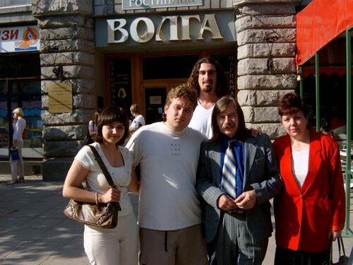 This is Mike and his wife, me and mine, and my friend in Saratov in our latest trip to Russia.  Mike is doing fine.  Contact me for his contact info.
Jeff Mark Bennion
19 Nov 2003