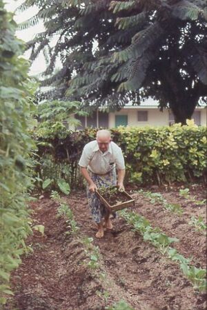 Elder Perrett working in the Mission Garden
Kendel  Klein
12 Dec 2001