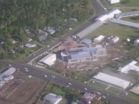 Aerial view of temple construction
Grant C Davis
10 Aug 2004