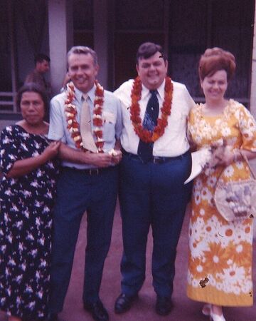 Sister Fonoimoana, Brother Welton, Pres and Sister Rogers,  Elder Fonoimoana is taking the pic
Taylor and Sister Mataniu  Fonoimoana
15 Aug 2008