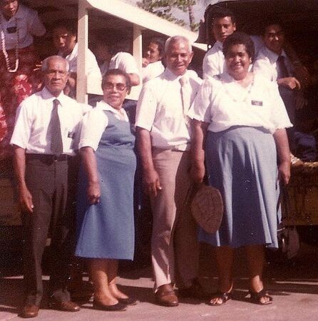 Elder and Sister Taylor Fonoimoana and Elder and Sister Tuimauga (Elders Ngavale and Gisa in the back)
Taylor and Sister Mataniu  Fonoimoana
11 Jan 2009