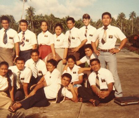 Sisters and Elders of the Mission.  Do you know me and what year this is?
Taylor and Sister Mataniu  Fonoimoana
11 Jan 2009