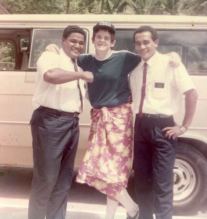 Elder Mamea -AP, Elder Lauritsen and Elder Lavea -AP
Taylor and Sister Mataniu  Fonoimoana
11 Jan 2009