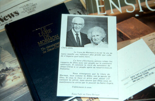 President and Sister Benson's testimony they provided to be placed in a Book of Mormon.
Christian P. Fordham
01 Mar 2003