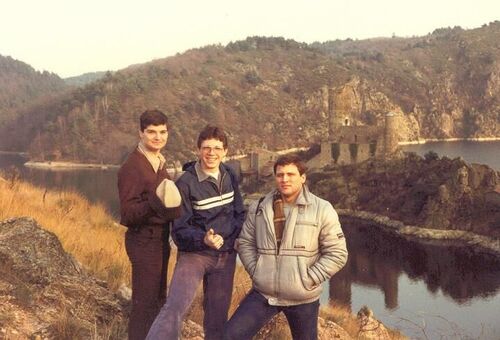 February 1982. P-Day sight-seeing with, l-r, Elder Marcoux, Elder Phillips, Elder Winter.
Lane B. Glasgow
25 Aug 2005