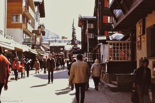 Elder Howard Thorlery (middle of the street) at the village below the Matterhorn in 1972.
Don G. Rowley
09 Nov 2010