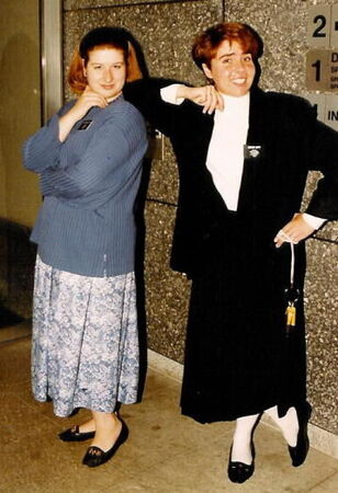 Sister Tina McClelland and I outside of the apartment in Baden on Mellingerstrasse.
Andrea  Meyer
28 Mar 2006