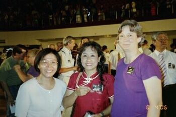 Jou Hung Mei, Jang Lyan Rung, Delores Allred DeVictoria at the 50th anniversary
Delores  DeVictoria
14 Jan 2007