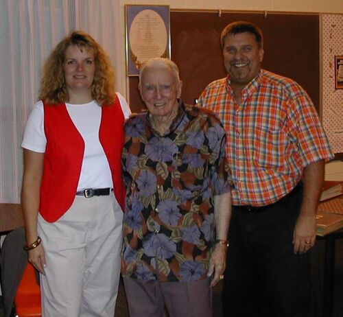 President Lowe with John & Connie Jo Green at the 10/4/02 Open House.
Dean L. Crandall
28 Oct 2002