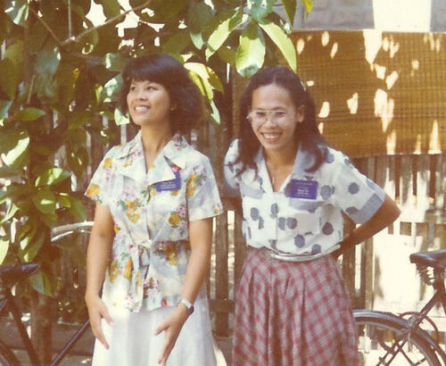 Sis. Risa and Sis. Patchara at the Chiang Mai Meetinghouse
James  Francisco
20 Mar 2004