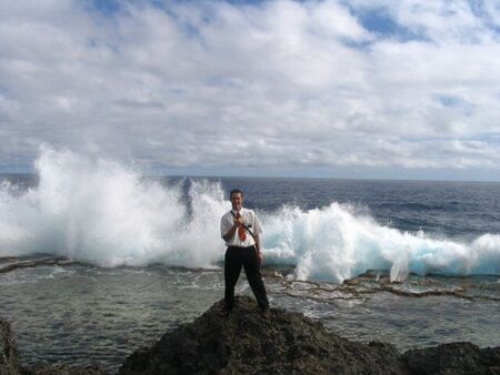 Elder Ellsworth at the blow holes in Houma.
Patrick Hernandez
17 Apr 2006