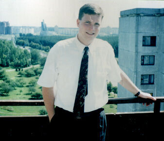 Elder Langford showing a common missionary activity when getting dogged at an apointment or just anytime - going to the top of an apartment building to get a view of the area.
Rex  Griffiths
10 Apr 2005