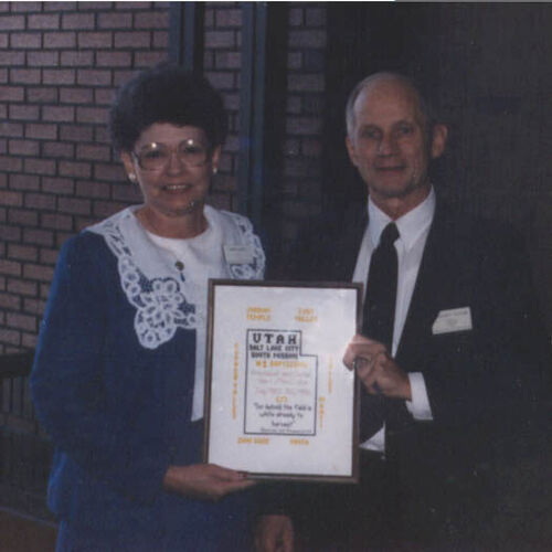 This is President and Sister MacCabe in 1984 while they were serving in the Utah SLC South mission.
Kathy Wasden
19 Jan 2002