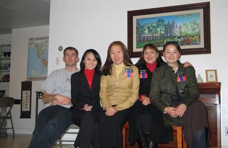 From the left My husband Dave , me, Sister Enkhdelgerekh, Sister Aruintsetseg, Sister Aruinjargal.
Chimeddulam  Chimka
21 Jan 2004