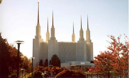 Fall is so great there in Maryland with all the leaves changing colors.  The big piles of leaves we used to drive through were the ultimate.  Except for looking at the temple with it's colorful surrounding.
Aaron C Bangerter
19 Oct 2002