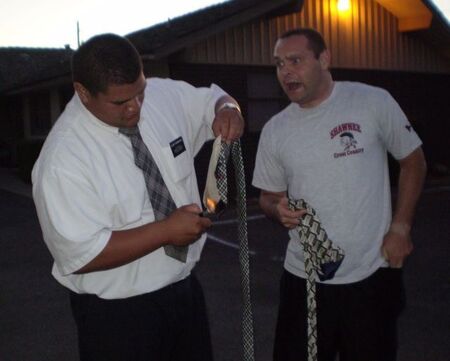 After the 6th...Elder Fonoimoana and Elder Sanders sacrifice their ugliest!
Daniel Patrick Fonoimoana
16 Mar 2009