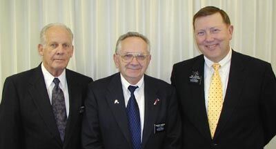 Photo taken 9-22-01
2nd counselor Elder Jensen, President Hendricks, 1st counselor Melvin Nichols
Byron Walther
29 Mar 2002