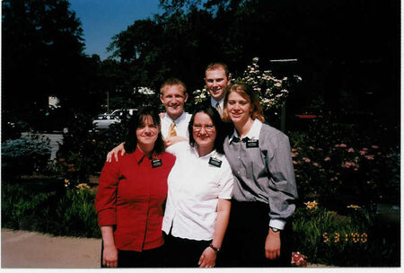 May 31, 2000 - Sister Michelle Huppi, Sister Elizabeth Pears, Sister Christi Nelson, Elder Elder, Elder Smith
Elizabeth 